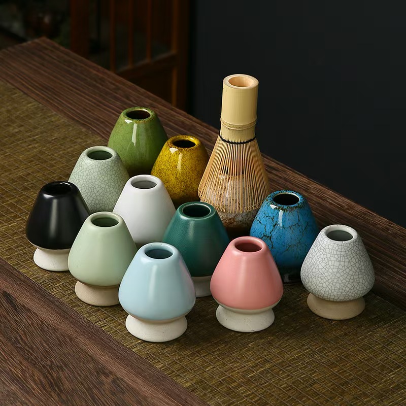 Matcha Tea Whisk Holder Cerami - Bamboo Whisk Chasen 评论和价格