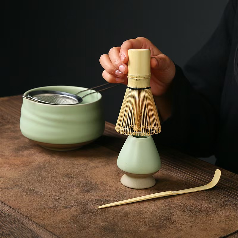 Matcha Tea Whisk Holder Cerami - Bamboo Whisk Chasen 评论和价格