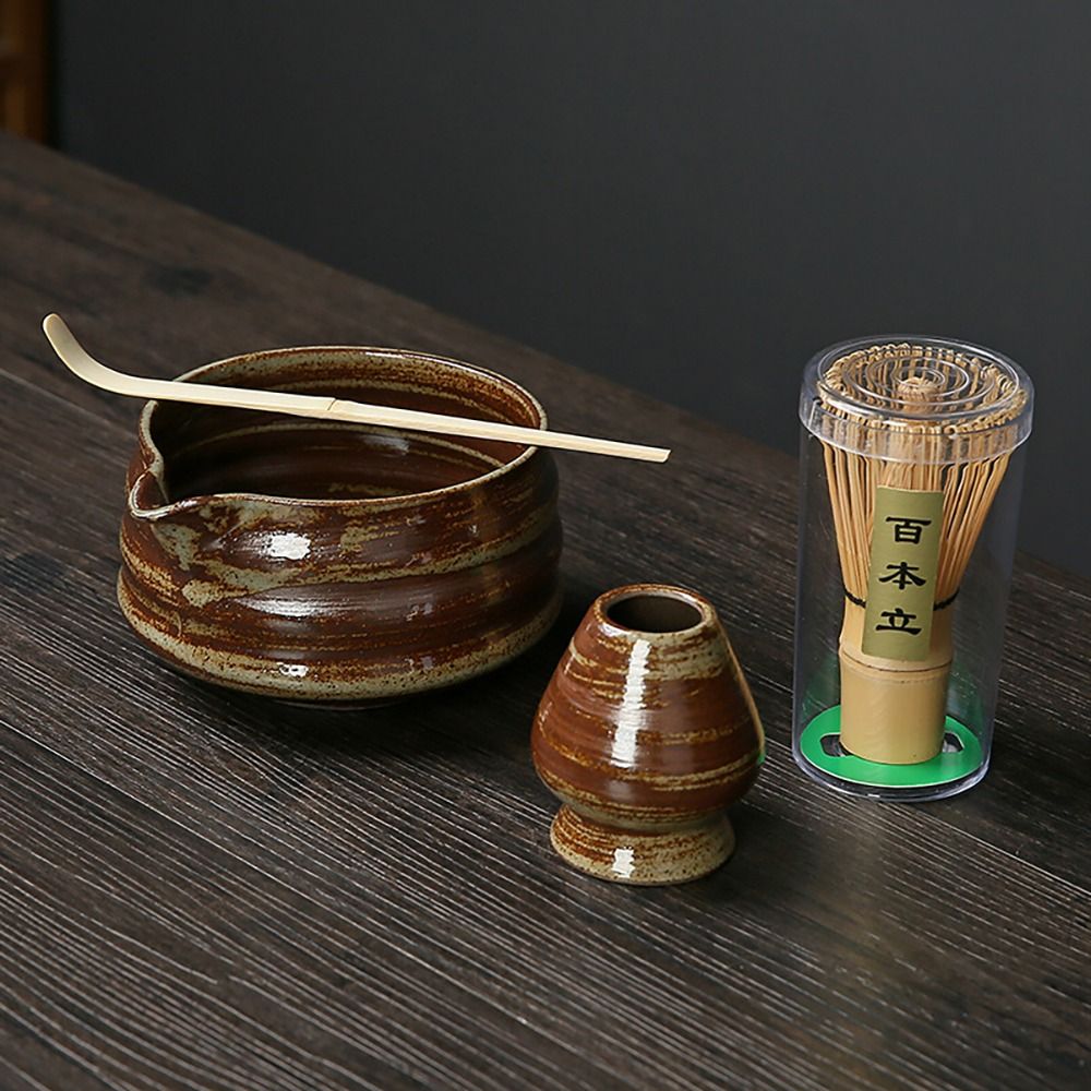 4PCS New Bamboo Ceramic Japane - Bamboo Whisk Chasen 评论和价格