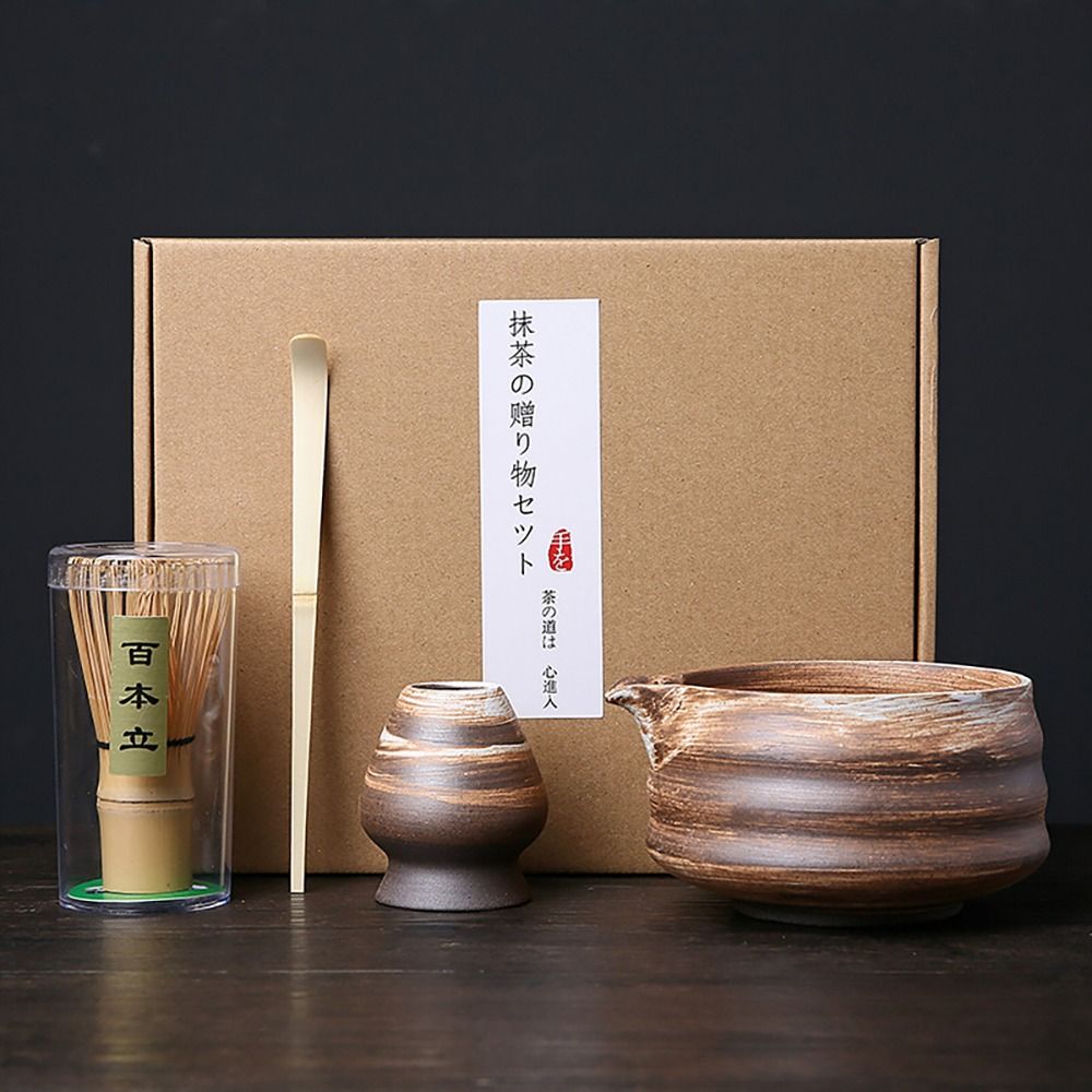 4PCS New Bamboo Ceramic Japane - Bamboo Whisk Chasen 评论和价格