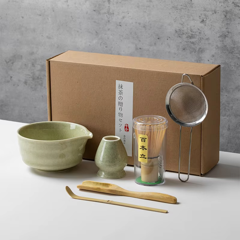 Japanese Style Matcha Tea Set  - Bamboo Whisk Chasen 评论和价格